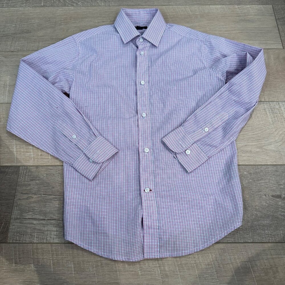 TOMMY HILFIGER BOYS SIZE 12 LONG SLEEVE BUTTON DOWN SHIRT